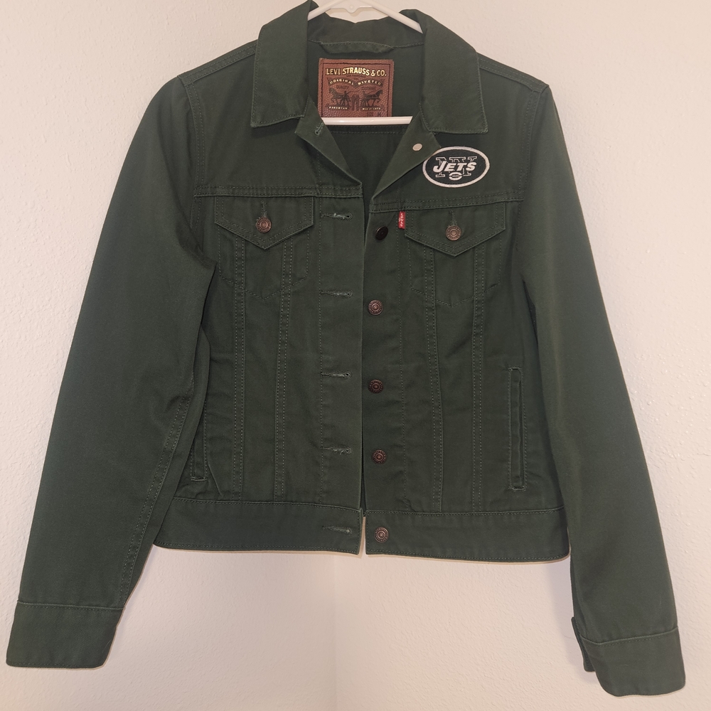 Levi's Green Denim NY Jets Jacket | NFL | Size Medium